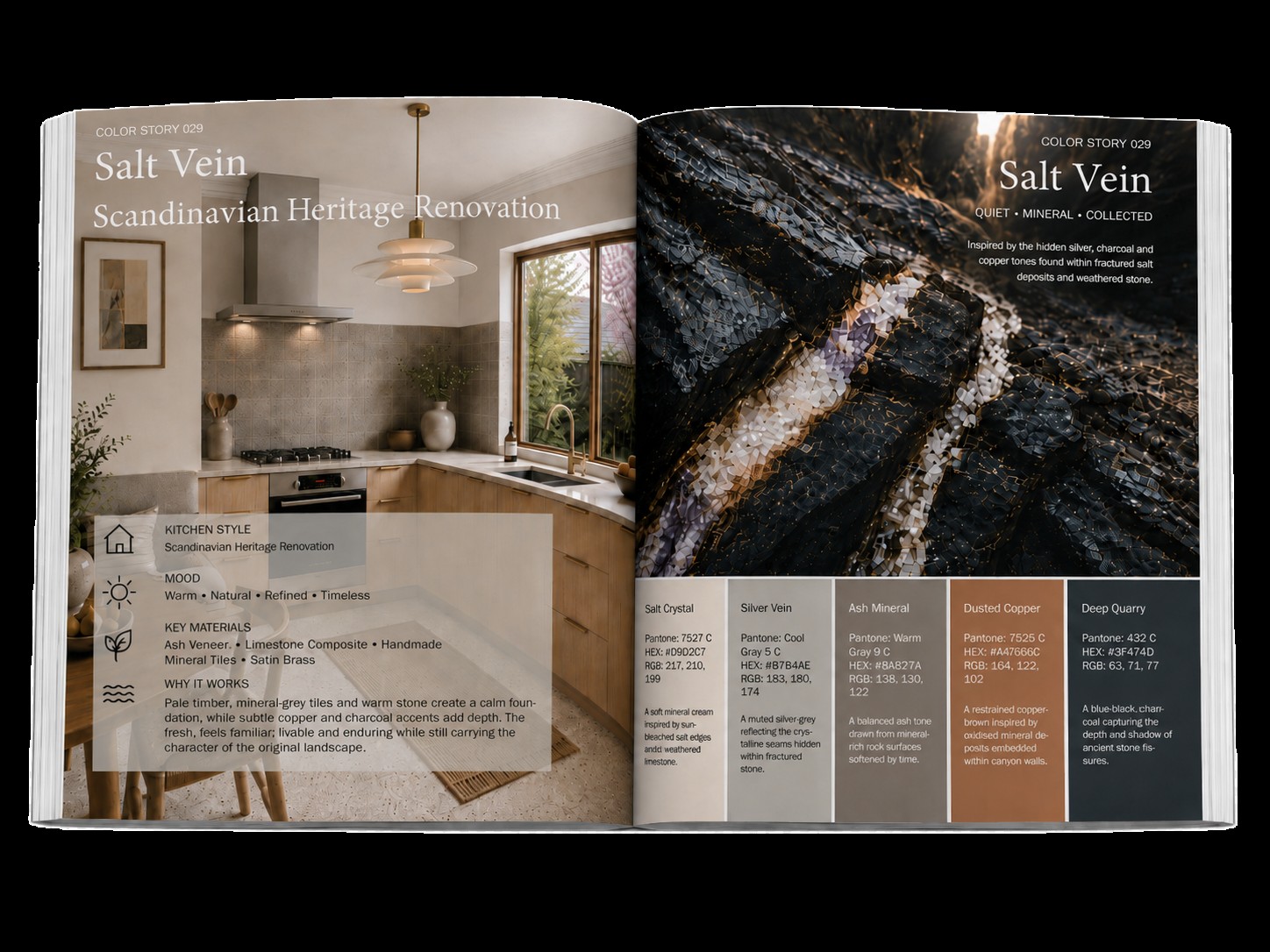 Interior spread preview from The Kitchen Palette workbook